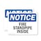 Signmission Fire Standpipe Inside OSHA Notice Sign, Vinyl Decal, 7in W x 5in L, 2PK OS-2PACK-NS-D-57-L-12695 - alternate 1